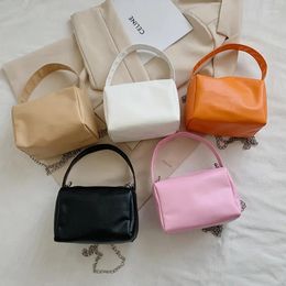 Bag 2024 Retro Purse Mini Small Square Bags For Women Hand Designer Luxury PU Leather Shoulder Work Office Lady Tote Handbag