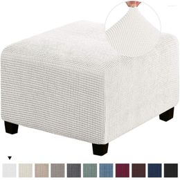 Chair Covers Office El Simple Design Elastic Ottoman Slipcover Living Room Footstool Step Stool Cover Furniture Accessory