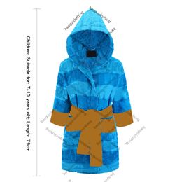 2024 Designers Children Boys girls Robes Loungewear Pyjamas robe Long sleeve warm Cotton bathrobe Swimming jacket Clothing designer top Letter dress powder blue