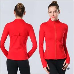 High Version Lu-088 2024 Yoga Jacket Women's LL Workout Sport Coat Fitness Jacket Sports Quick Dry Activewear Top Solid Zip Up Sweatshirt Sportwear Hot Sell 3354