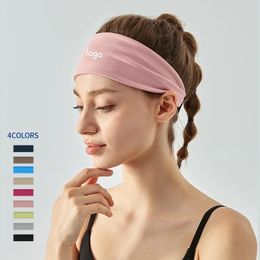 Yoga Band Headband Running Fitness Anti Sweat Exercise Headband for Woman Yoga Hair Band High Elasticity Sweat Absorbing 240322