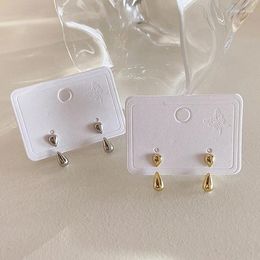 Stud Earrings 2024 Korean Fashion Two Ways To Wear Water Drop For Women Simple Temperament Geometric Jewelry Wholesale