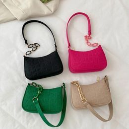 Evening Bags 2024 Carrying Shoulder For Girl Women Lady Purse Underarm Bag Trendy Armpit Fashion Handbag