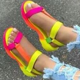 Shoes Summer Colorful Ankle Strap Women Sandals Casual Suede High Heel Lace Up Sandals Open Peep Toe Block Heel Ladies Shoes