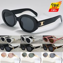 Fashion Designer CEL Sunglasses 40238 Brand Men's and Women's Small Squeezed Frame Oval Glasses Premium UV 400 Polarised Rand Designer Outdoor Sports Sunglasses