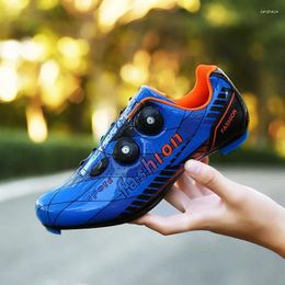 Cycling Shoes Men Breathable Road Bike Ultralight Athletic Mountain Racing Sneakers Rubber Sole Riding