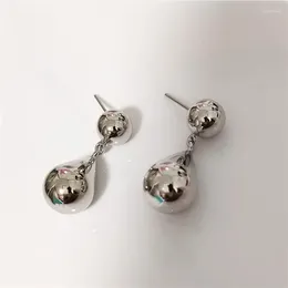 Dangle Earrings Fashion Silver Colour Tassel Bead Water Drop Earring For Women Girls Wedding Party Jewellery Gift Eh367