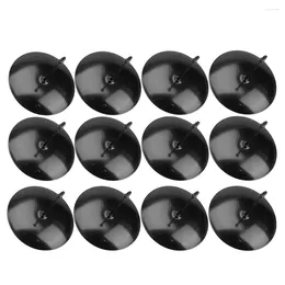 Candle Holders 12 Pcs Cake Fix Rack Iron Stand Glass Tray Base Candles Black Taper Accessories Tealights Gift