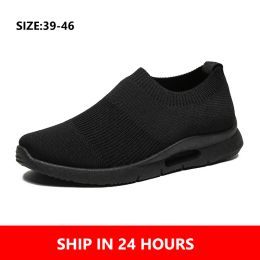 Boots Men Light Running Shoes Jogging Shoes Breathable Man Sneakers Slip on Loafer Shoe Men's Casual Shoes Size 46 DropShipping