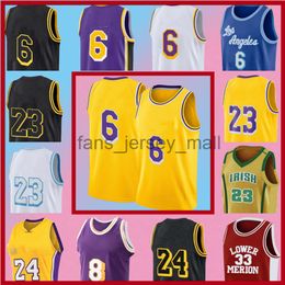 Space Jam 2 Tune Squad NCAA 6 LBJ 23 3 Anthony Los Bryant Davis Angeles Basketball Jersey james Lower Merion College Lebron Stitched Jersey s4