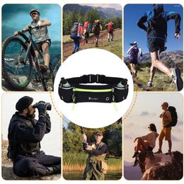 Outdoor Bags Water Bottle Holder With Bottles Multiple Pockets Exercise Waist Pouch Adjustable Strap Running For Hiking Climbing