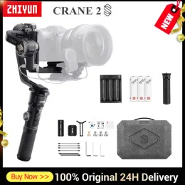 Heads Zhiyun Crane 2S /2S Pro Gimbal 3Axis Stabiliser Handheld Gimbal Mirrorless Action Tripod for BMPCC 4K 6K DSLR Camera