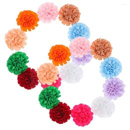 Dog Apparel 20 Pcs Bow Ornament Flower Pets Collar Neck Puppy Grooming Accessories Tie Polyester Supplies Flowers