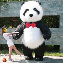 Mascot Costumes 2m/2.6m/3m Giant Iatable Panda Costume Adult Full Mascot Suit for Events Party Animal Character Outfit Entertainment