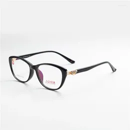 Sunglasses Frames Retro Style Acetate Women Rhinestone Eye Glasses Frame 2024 Arrival Fashion Quality Cat Spectacle For