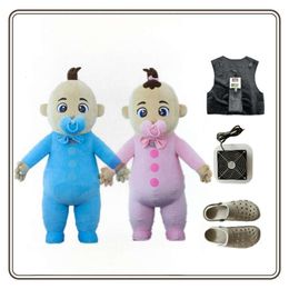Mascot Costumes Iatable Shower Gowns Giant Baby Costume Mascot Boy Girl Birthday Carnival for Gift Event Party