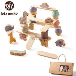 Sorting Nesting Stacking toys Montessori wooden toy balancer building blocks chessboard games childrens learning and education baby memory animal stacking 24323