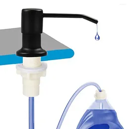 Liquid Soap Dispenser Extension Tube Stainless Steel Bathroom Sink Lotion Countertop Water Pump