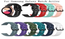 20mm Silicone Watchband for Samsung Galaxy Watch Active R500 42mm Gear S2 Sport Huami Amazfit BIP Ticwatch 2 Replacement Bracelet 2785659