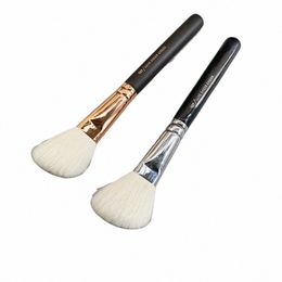 127 Luxe Sheer Cheek Makeup Brush - Black / Golden Blush Brzer Ctour Powder Beauty Cosmetics Tools v3CW#