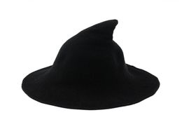 Witch Hat Diversified Along The Sheep Wool Cap Knitting Fisherman Hat Female Fashion Witch Pointed Basin Bucket for Halloween7737231