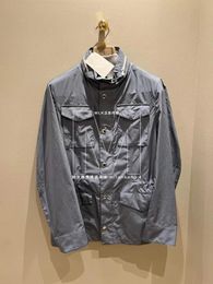 Men Jackets Spring and Summer Zipper Brunello Stand-up Collar Pocket Coat