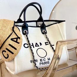 Luxury Bags Letter CC Totes Handbag Fashion Canvas Bag Womens Ladies Brand Ch Embroidered Tote Designer Handbags Female Shopping Cross Body Backpack V335