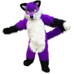 Mascot Costumes Super Cute Purple Husky Halloween Dog Character Holiday Head Fancy Party Costume Adt Size Birthday Drop Delivery Appar Otid5
