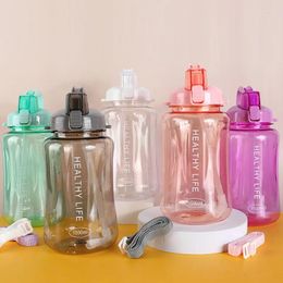Water Bottles 4 Colour 1500ml Healthy Life Plastic Portable Sports Bottle