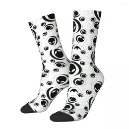 Men's Socks Hip Hop Retro Alien Invasion Crazy Unisex Harajuku Seamless Printed Happy Novelty Crew Sock Boys Gift