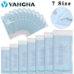 accesories YANGNA 200pcs/box 7 Sizes Selfsealing Sterilization Pouches Selfadhesive Storage Bags Disposable Tattoo Accessories Supplies