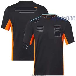 New Mclarens F1 T-shirt Apparel Formula 1 Fans Extreme Sports Breathable Clothing Top Oversized Short Sleeve Custom