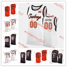 Davonte Davis Bryce Thompson Oklahoma State Basketball Jersey Custom Stitched Khalil Brantley Oklahoma State Cowboys Jerseys