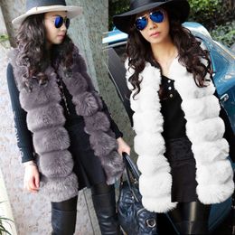 Haining Fur Autumn and Winter New Fox Hair Womens Wear Medium Length Casual Coat Imitation Vest