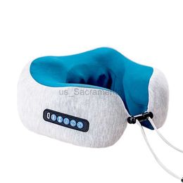 Massaging Neck Pillowws Neck Pillow Travel Massager With HeatMemory Foam Shiatsu Massager Pillow For Pain ReliefUSB Rechargeable For Travel 240323