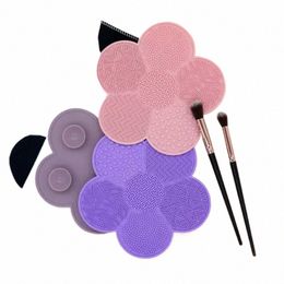 silice Wing plum blossom w pad Makeup Brushes Wing Beauty Tools Scrub Board Makeup Tools Sucti Cosmetic Foundati 687J#