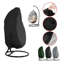 Chair Covers Swing Hanging Eggshell Dust Cover With Zipper Anti UV Sun Protector Outdoor Garden Waterproof Rattan Seat Furniture