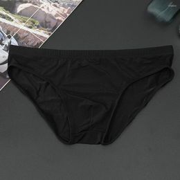 Underpants Men Briefs Fashion Sexy Mini Low-Rise Bulge Pouch Underwear Thongs T-Back G-String Bikini Panties U Convex Male