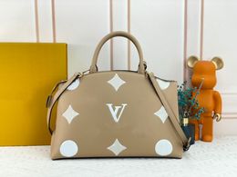 M45833 printing designer bag tote bag Genuine leather shopping package clutch handbag luxury brand shoulder cross body package