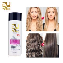 Treatments 2PCS/Set Pure Brazilian Keratin Hair Repair And Straighten Damage Hair Products Brazilian Keratin Treatment + Purifying Shampoo