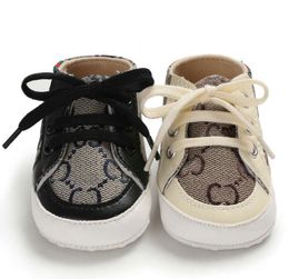 New style Baby Designers Shoes Newborn Kid Canvas Sneakers Boy Girl Soft Sole Crib First Walkers 0-18Month