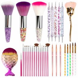 nail Art Brush Remove Nail Dust Brush Acrylic UV Gel Polish Powder Cleaning Tool Beauty Makeup Brushes Manicure Accories d6RU#