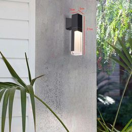 Wall Lamp LED Light Modern Exterior Sconce Fixture Outdoor Waterproof Porch 10W