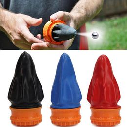 Shooter Must-have Round Latex Slingshot Pocket Play Slingshots Skin Outdoor Sleeve Cup Hunting Thicken New Portable Gadget Fionda Vswkn