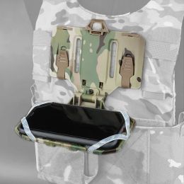 Bags Military Tactical Cell Phone Holder Admin Pouch Map Navigation Pouch Molle Airsoft Vest Chest Equipment Fold Smartphone Pouch