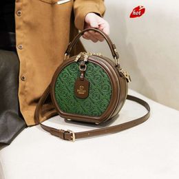 Manufacturer of Light Luxury Brand Bag 2024 New High End Leisure Handheld Small Round Versatile Instagram Popular and Fashionable One Shoulder Crossbody