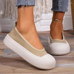 Casual Shoes Women Flats Loafers 2024 Summer Sport Sneakers Walking Platform Shallow Comfort Retro Zapatillas Mujer