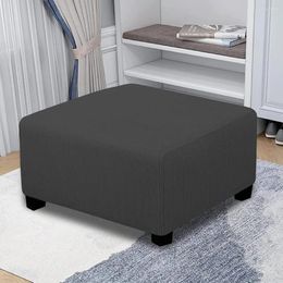 Chair Covers Home El Simple Design Elastic Ottoman Slipcover Living Room Bedroom Polyester Footstool Step Stool Cover Protector