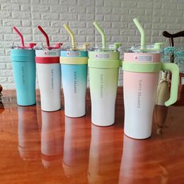 Big Mac Thermal Cup Large Capacity Mens And Womens High Beauty Water Cup Cold Insulation Ice Cream Cup Coffee Cup With Str 240311