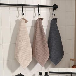 Cleaning Cloths Durable Pad Quick Dry Dish Cotton Convenient Anti-Deformed Extra Thick Kitchen Rag Drop Delivery Home Garden Housekeep Otroc
